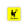 Cedule čekárna | Piktogram (čtverec)