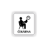 Cedule čekárna | Piktogram (čtverec)