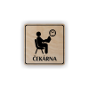 Cedule čekárna | Piktogram (čtverec)
