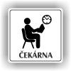Cedule čekárna – plast (piktogram)