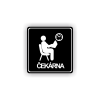 Cedule čekárna | Piktogram (čtverec)