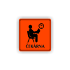 Cedule čekárna | Piktogram (čtverec)