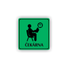 Cedule čekárna | Piktogram (čtverec)