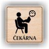 Cedule čekárna – plast (piktogram)