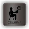 Cedule čekárna – plast (piktogram)