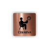 Cedule čekárna | Piktogram (čtverec)