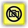 Cedule zákaz focení – plast (piktogram)