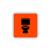 Cedule wc | Piktogram (čtverec)