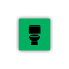 Cedule wc | Piktogram (čtverec)