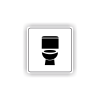 Cedule wc | Piktogram (čtverec)