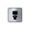 Cedule wc | Piktogram (čtverec)