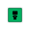 Cedule wc | Piktogram (čtverec)