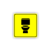 Cedule wc | Piktogram (čtverec)