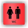 Cedule wc muži,ženy – plast (piktogram)