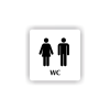 Cedule wc muži,ženy | Piktogram (čtverec)
