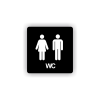 Cedule wc muži,ženy | Piktogram (čtverec)