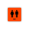 Cedule wc muži,ženy | Piktogram (čtverec)