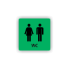 Cedule wc muži,ženy | Piktogram (čtverec)