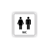 Cedule wc muži,ženy | Piktogram (čtverec)