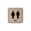 Cedule wc muži,ženy | Piktogram (čtverec)