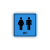 Cedule wc muži,ženy | Piktogram (čtverec)