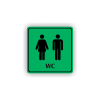 Cedule wc muži,ženy | Piktogram (čtverec)