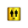 Cedule wc muži,ženy | Piktogram (čtverec)