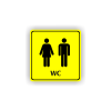 Cedule wc muži,ženy | Piktogram (čtverec)