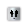 Cedule wc muži,ženy | Piktogram (čtverec)
