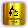 Cedule přebalovací pult – plast (piktogram)