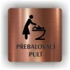 Cedule přebalovací pult – plast (piktogram)