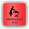 Cedule přebalovací pult – plast (piktogram)