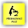 Cedule přebalovací pult – plast (piktogram)