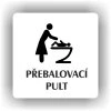 Cedule přebalovací pult – plast (piktogram)