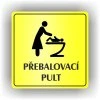 Cedule přebalovací pult – plast (piktogram)
