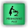 Cedule přebalovací pult – plast (piktogram)