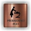 Cedule přebalovací pult – plast (piktogram)