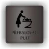 Cedule přebalovací pult – plast (piktogram)