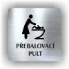 Cedule přebalovací pult – plast (piktogram)