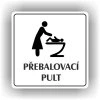 Cedule přebalovací pult – plast (piktogram)