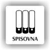 Cedule spisovna – plast (piktogram)