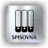 Cedule spisovna – plast (piktogram)