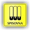 Cedule spisovna – plast (piktogram)