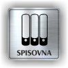 Cedule spisovna – plast (piktogram)