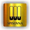 Cedule spisovna – plast (piktogram)