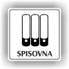 Cedule spisovna – plast (piktogram)