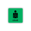 Cedule lékař | Piktogram (čtverec)