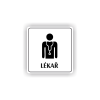 Cedule lékař | Piktogram (čtverec)