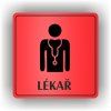Cedule lékař – plast (piktogram)