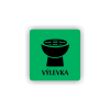 Cedule výlevka | Piktogram (čtverec)
